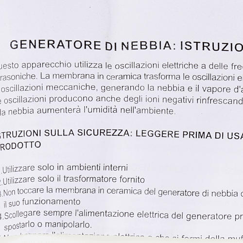 Nebulizzatore illuminato per presepe 3
