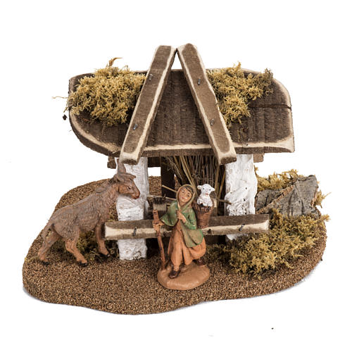 Mangeoire crèche de Noel Fontanini 6,5 cm 1