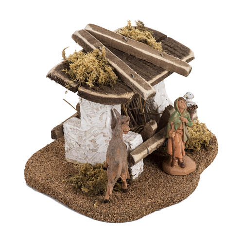 Mangeoire crèche de Noel Fontanini 6,5 cm 2