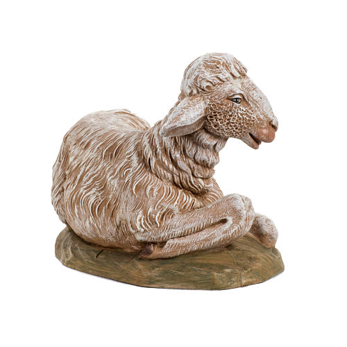 Schaf sitzend für Fontanini Krippe 45 cm 2