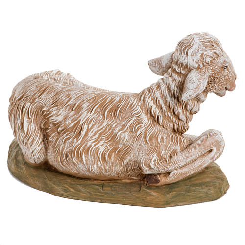 Schaf sitzend für Fontanini Krippe 45 cm 3