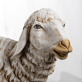Mouton debout crèche 180 cm résine Fontanini