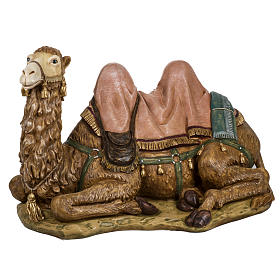 Camelo sentado 130x83x80 cm para presépio Fontanini com figuras de altura média 125 cm