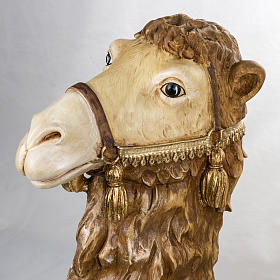 Camelo sentado 130x83x80 cm para presépio Fontanini com figuras de altura média 125 cm