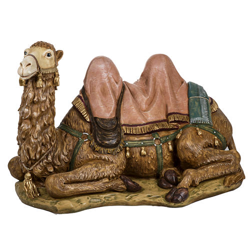 Camelo sentado 130x83x80 cm para presépio Fontanini com figuras de altura média 125 cm 1