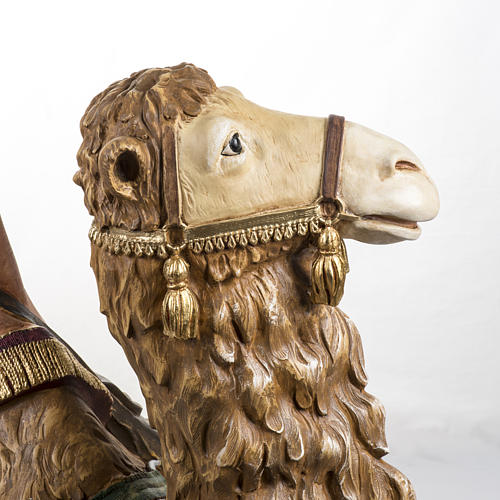 Camelo sentado 130x83x80 cm para presépio Fontanini com figuras de altura média 125 cm 5