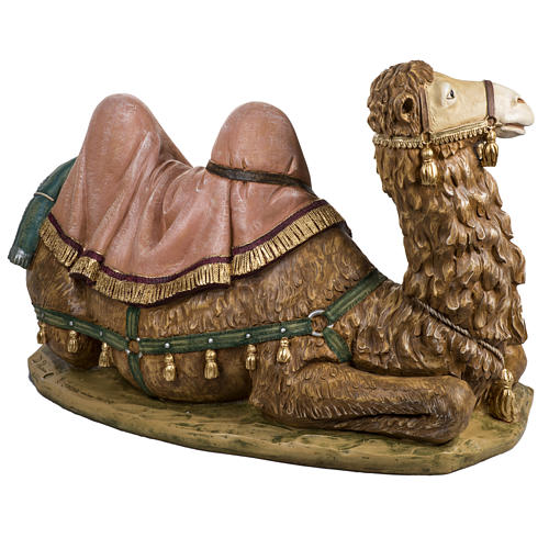 Camelo sentado 130x83x80 cm para presépio Fontanini com figuras de altura média 125 cm 6