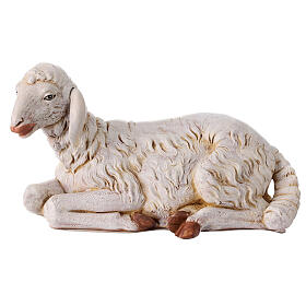 Mouton couché crèche Fontanini 65 cm résine