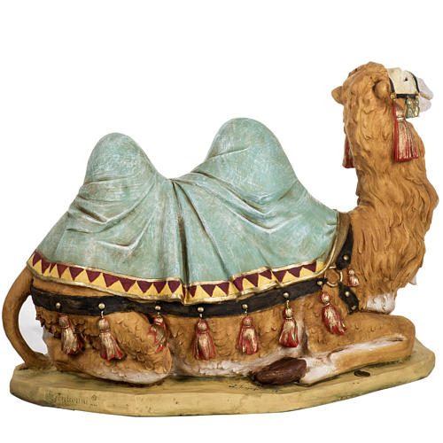 Camelo resina para Presépio Fontanini com figuras de altura média 65 cm 6
