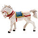 Cavalo branco para Presépio Fontanini com figuras de altura média 12 cm s1