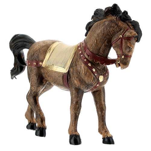 Pferd mit schwarzer Mähne 12 cm Fontanini 3