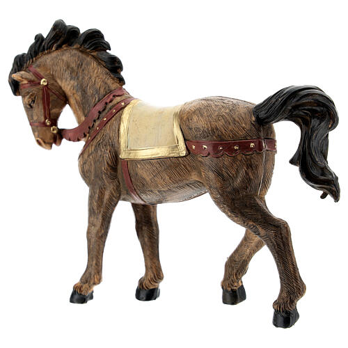 Pferd mit schwarzer Mähne 12 cm Fontanini 5