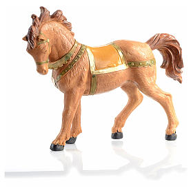 Cavalo castanho para Presépio Fontanini com figuras de altura média 12 cm