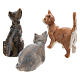 Três gatos para presépio Fontanini com figuras de altura média 30 cm s2