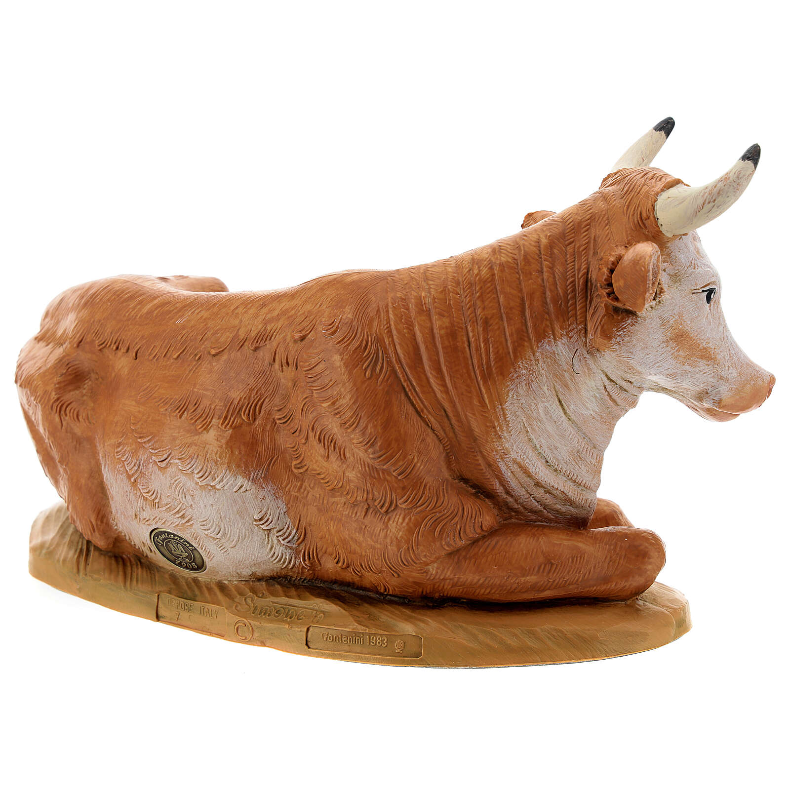 Bœuf assis pour crèche Fontanini 30 cm - Galleria Mariana Bœuf assis pour crèche Fontanini 30 cm - Galleria Mariana