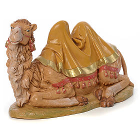 Camelo sentado 33x16x21 cm resina para Presépio Fontanini com figuras de altura média 30 cm