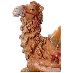 Camelo sentado 33x16x21 cm resina para Presépio Fontanini com figuras de altura média 30 cm