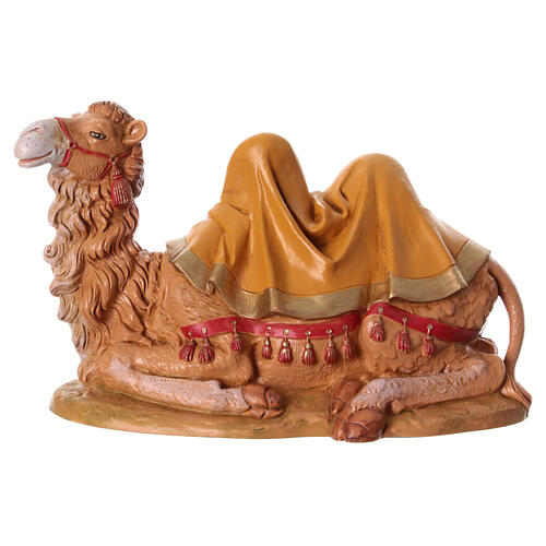 Camelo sentado 33x16x21 cm resina para Presépio Fontanini com figuras de altura média 30 cm 1