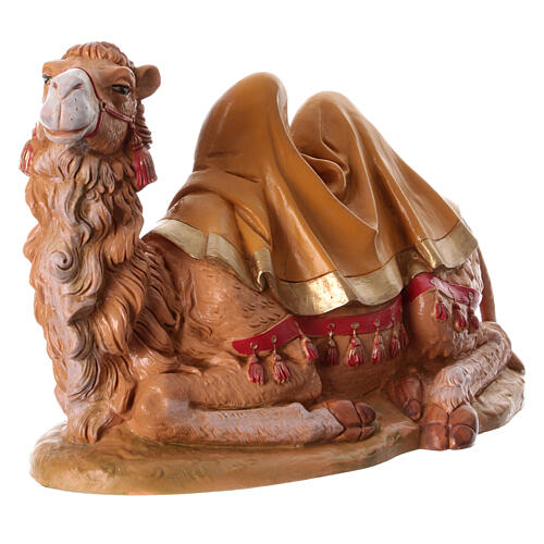 Camelo sentado 33x16x21 cm resina para Presépio Fontanini com figuras de altura média 30 cm 3