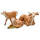 Vaca com 2 vitelos para Presépio Fontanini com figuras de altura média 12 cm s2