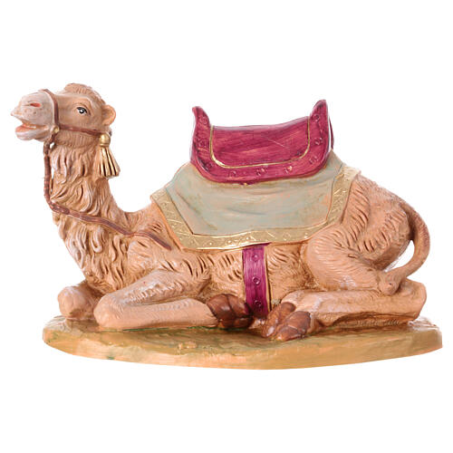 Camello sentado para belén Fontanini con figuras de altura media 19 cm 1