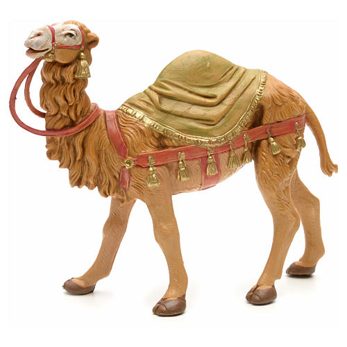 Holyart Statuetta Presepe Fontanini: Dromedario In Piedi 12 Cm | PVC Di Qualità | Altezza 12,5 Cm, Larghezza 15 Cm