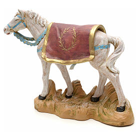 Cavalo branco para Presépio Fontanini com figuras de altura média 19 cm