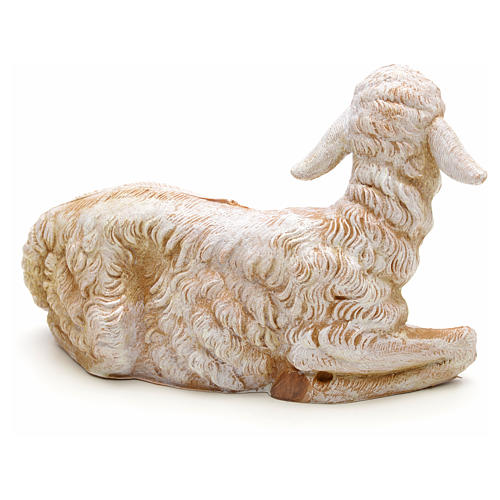 Mouton couché crèche Fontanini 30 cm 2