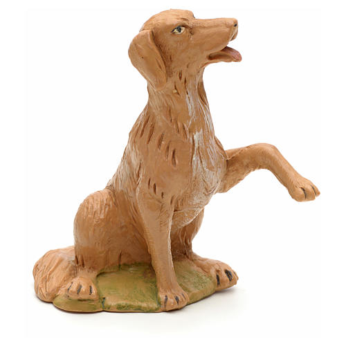 Cão sentado para Presépio Fontanini com figuras de altura média 30 cm 1