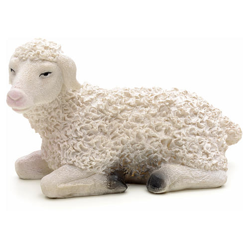 Nativity figurine, sheep in resin 14cm 1