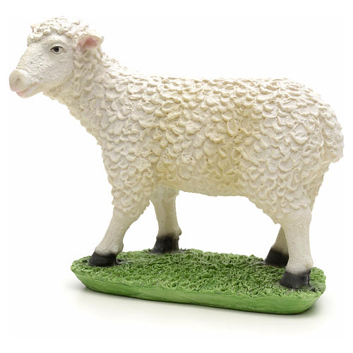 Schaf Krippe aus Harz 17x15 cm 1