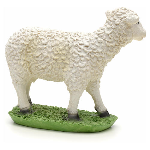 Schaf Krippe aus Harz 17x15 cm 2