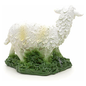 Schaf Krippe aus Harz 11x10 cm