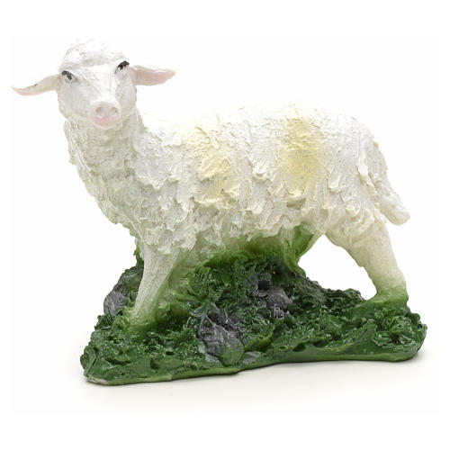 Schaf Krippe aus Harz 11x10 cm 1