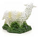 Nativity figurine, white sheep in resin 18 cm s2