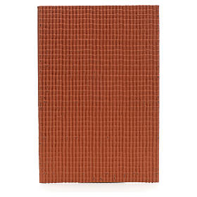 Painel para telhado telhas pequenas vermelhas 50x35 cm