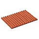 Techo casa pesebre: panel tejas rojas 12,5x9cm s1
