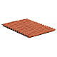 Techo casa pesebre: panel tejas rojas 12,5x9cm s2