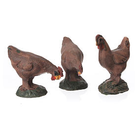 Animaux pour la crèche: Animaux de basse-cour assortis 3 pcs pour crèche Animaux pour la crèche: Animaux de basse-cour assortis 3 pcs pour crèche