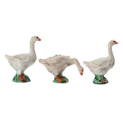 Animali da cortile 3 pz. per presepe 8 cm assortiti 3
