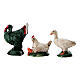 Animali da cortile 3 pz. per presepe 8 cm assortiti s4