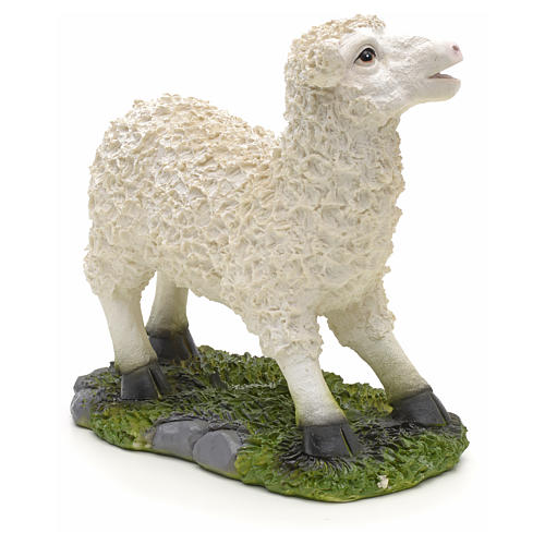 Schaf aus Harz für Krippe 20x10x18 cm 2