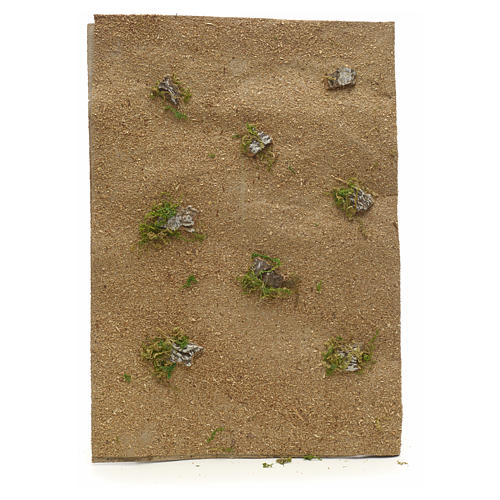 Hoja de papel desiento pesebre con rocas 70x50cm 1