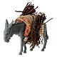 Nativity figurine, donkey with load, 10cm s7