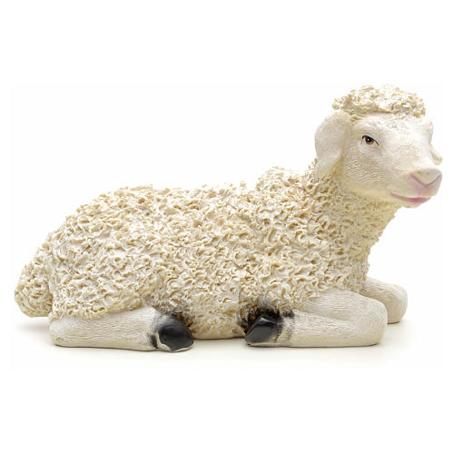 Schaf aus Harz für Krippe 29x12x17 cm 1