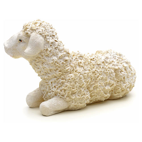 Nativity figurine, sheep in resin measuring 29x12x17cm 2