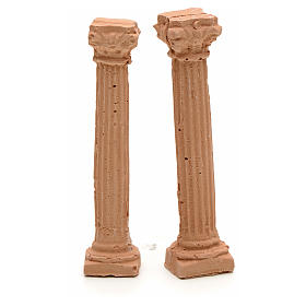 Ionische Säulen aus Harz, 7 cm.