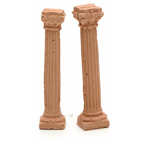 Ionische Säulen aus Harz, 7 cm. 1