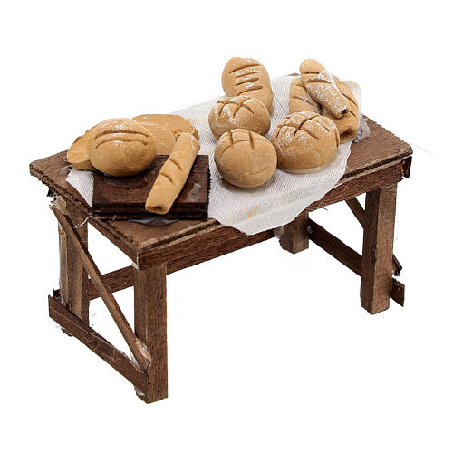 Neapolitan Nativity scene accessory, bread stall 3