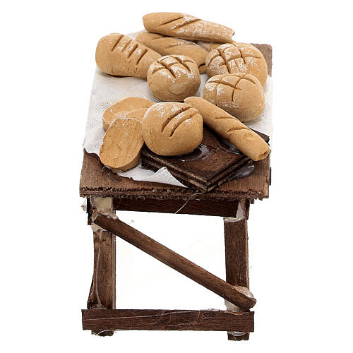 Table pour pain miniature crèche Napolitaine 4